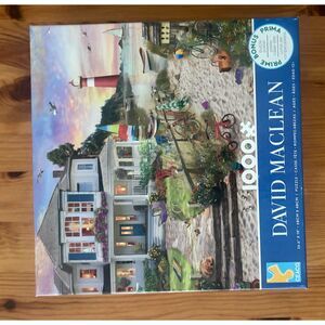 Ceaco “Beach Cove”1000‑Piece Puzzle – Lighthouse & Beach House – Used, Complete